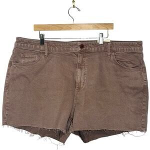 NWT Universal Thread‎ High-Rise Vintage Midi Jean Shorts Sandpiper Size 22W